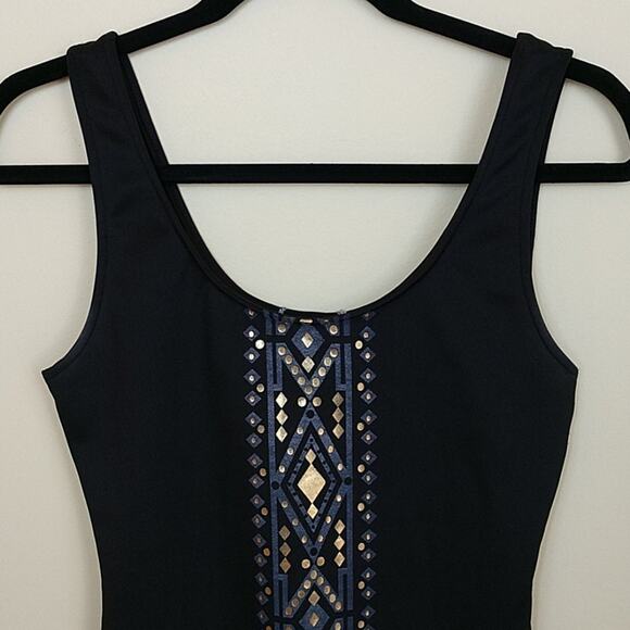 Bodycon Dress with Foil Design size Medium - Picture 2 of 6